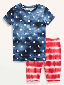 NWT Old Navy Boys Girls Short Pajamas Fourth July America USA Stars flag  u pick - Picture 1 of 1