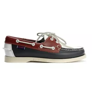 Zapatos de barco Sebago para mujer Portland Spinnaker azul marino/rojo/blanco 7001SFO.972 - Imagen 1 de 4