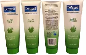 4 New Dermasil Labs ALOE FRESH Moisturizing Body Lotion 8oz Tubes - Picture 1 of 2