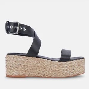 Dolce Vita Cannes Sandals- Black leather - Picture 1 of 8