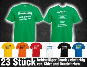 Wir ziehen weiter Grundschule Abschluss Klasse 4 beidseitig Druck 23 St. T-Shirt - Bild 1 von 5
