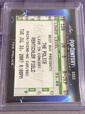 2022 Leaf Metal Pop Century LIVE IN CONCERT -THE POLICE- Ticket Relic #LIC-232