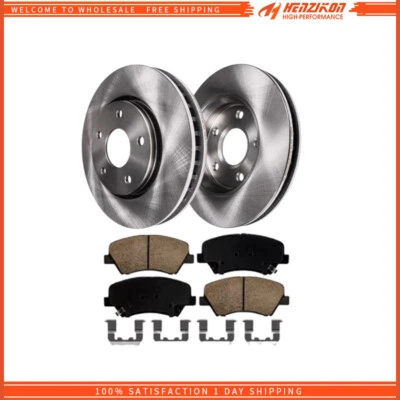 Rotores de disco delanteros 280 mm + pastillas de freno de cerámica para Hyundai Elantra Kia Forte Forte5 Foto 1 de 4