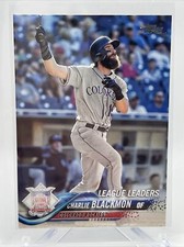 2018 Topps Charlie Blackmon Baseball Card #273 FREE SHIPPING