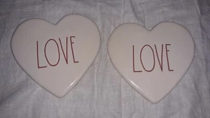 Rae Dunn Artisan Collection by Magenta - 2 piece set of "LOVE" Coasters - - Picture 1 of 3