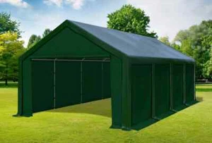 Partyzelt 4x8m Grün PVC Festzelt Pavillon wasserdicht Profi Modular Event - Bild 1 von 12