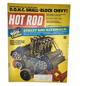 Hot Rod Magazine Original Vintage August 1971 Street Rod Nationals Cam Heads  - Imagen 1 de 2