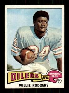 1975 Topps #166 Willie Rogers EX/EX+ RC Rookie Oilers 501019