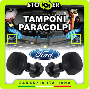 TAMPONI BUMPER PARACOLPI PARAURTI SPESSORE ANTERIORE BATTI COFANO MOTORE FORD - Foto 1 di 13