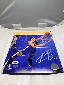 Foto firmada de Andrew Bogut por los Golden State Warriors 8x10 autografiada PSA/ADN certificado de autenticidad 1A - Imagen 1 de 4