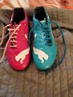 Pums Evo Power, Football Boots,Size 5.5(Pink + Blue)