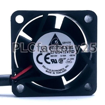 Delta EFB0412VHD 4020 4cm 40mm DC 12V 0.18A 2-pin 1U case axial cooling fans - Image 1 of 4