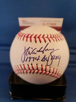 Cleavland Indians Mike Hargrove Firmado Oficial Grandes Ligas Béisbol Certificado Jsa Foto 1 de 3