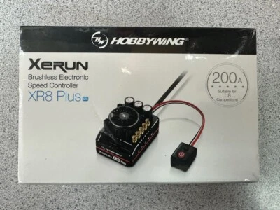 Hobbywing Xerun XR8 Plus G2S 1/8 Competition Sensored Brushless ESC 30113304 NEW - Image 1 of 4