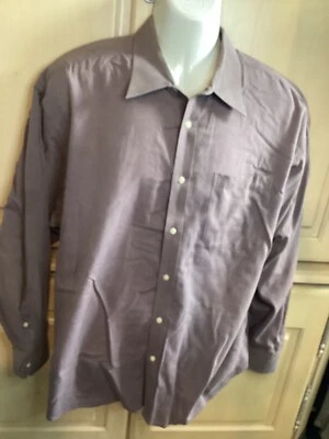 Camisa Christian Dior Púrpura Abotonada 17 1/2 Talla 34/35 Foto 1 de 4