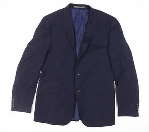 Autograph Mens Blue Wool Jacket Suit Jacket Size 42 Regular - Picture 1 of 10