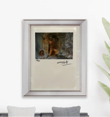 Salvado Dalí Firmado a Mano Original Litografía Impresión Certificado! $3500 Valoración+=+ Foto 1 de 4