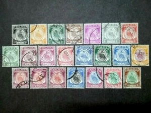 Malaya 1949 Negri Sembilan Coat Of Armsb+ 10c Variety Complete Set - 21v Used #2 - Picture 1 of 2