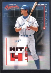SHAWN GREEN 2002 DONRUSS ORIGINALS #2 HIT LIST DODGERS SP #1301/1500