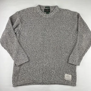 Abercrombie Fitch The Big Herrenpullover Trail Boho gewebt grau weiß Pullover Large - Bild 1 von 7