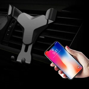Adjustable Angle Car Phone Holder Air Vent Mobile Mount Gravity Stands - Picture 1 of 12