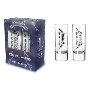 Metallica Ride The Lightning Set of Two Shot Glasses - Picture 1 of 1