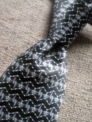 Corbata de cuello UMO LORENZO negra blanca clásica nueva sin etiquetas Foto 1 de 4