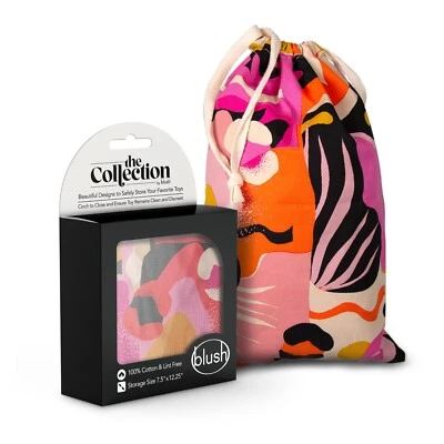 Blush The Collection Burst - Bolsa de viaje de almacenamiento seguro con cordón 100 % algodón Foto 1 de 4