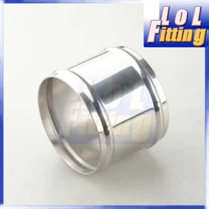 US STOCK 3.25" OD Stainless Steel Hose Joiner Silicone Tubing Connector Pipe - Foto 1 di 3