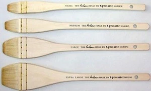 Juego de 4 brochas de merluza para acuarela Pro Arte Ron Ranson - pequeñas medianas grandes X grandes - Imagen 1 de 1