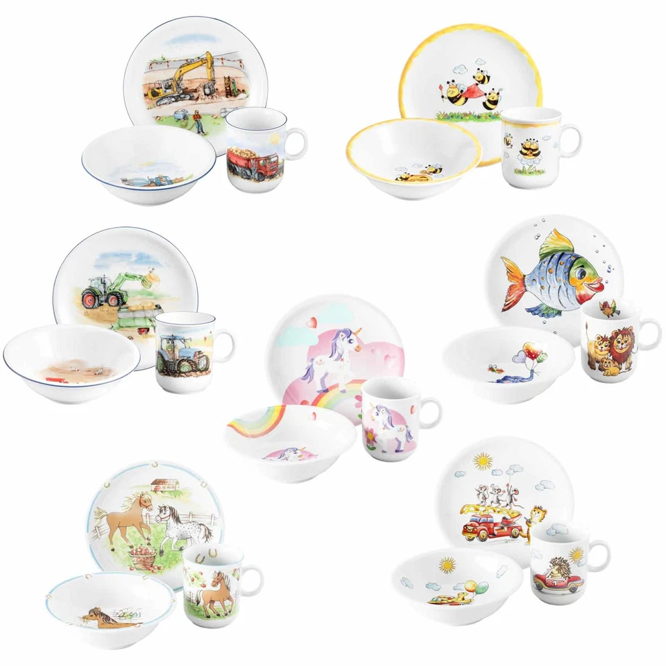 Seltmann Weiden Compact Kindergeschirr Set 3-teilig Teller Schale Kinderbecher - Bild 1 von 1