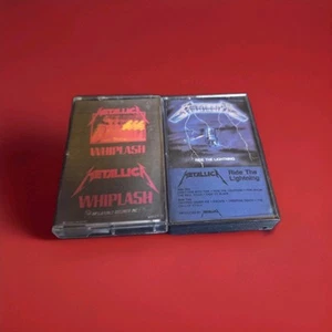 Metallica WHIPLASH EP (Megaforce) & RIDE THE LIGHTNING (Elektra). Original Tapes - Picture 1 of 5