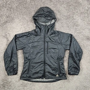 Eddie Bauer Jacket Women Large L Black First Acent Moutaineering Hooded Full Zip - Picture 1 of 17