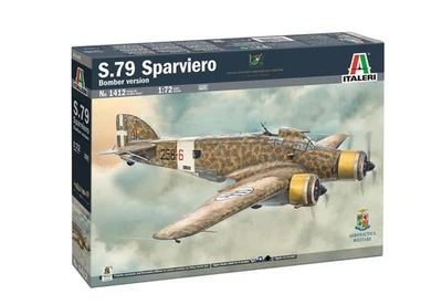 1:72 ITALERI SM-79 Sparviero Bomber version Kit IT1412 - Photo 1/2