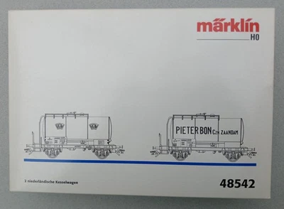 MARKLIN H0 48542 - SET OF 2 DUTCH TANK WAGONS PIETER BON - Image 1 of 4