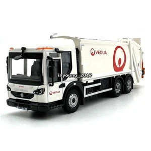 1:76 Dennis Garbage Truck Model Car Metal Diecast Trash Truck Collection White - Picture 1 of 6