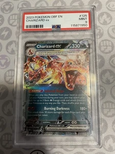 Pokemon SV Scarlet Violet Obsidian Flames Double Rare Charizard ex 125/197 PSA 9 - Bild 1 von 2