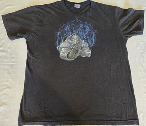 Vintage 00s Fullmetal Alchemist T Shirt Black Alphonse Elric Aime Tee Distressed - Picture 1 of 12