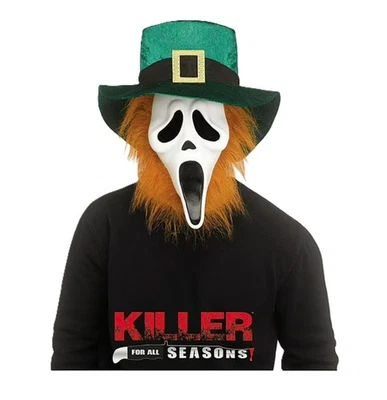 Leprechaun Ghostface® Mask - Scream - Licensed Costume Accessory - One Size - Image 1 of 3