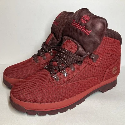 Новые мужские размер 12 Timberland Euro туристический красный кордура ткани середины туристические ботинки - Изображение 1 из 4