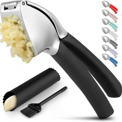 Premium Garlic Expressor & Silicone Garlic Peeler,Garlic Crusher Multi-Purpose $ Foto 1 de 4