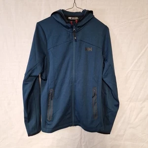 Helly Hansen Men's Hoodie S Navy 100% Polyester Full Zip - Picture 1 of 10