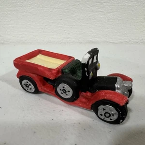 Camión de Bomberos Departamento 56 Pueblo de Navidad De Colección Raro Rojo Negro Juguete Ca - Imagen 1 de 6