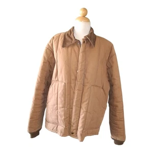 Vintage Key Imperial Work Ranch Farm Coat Heavy Jacket USA 17754 Brown L - XL - Picture 1 of 17