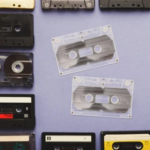 6 piezas cintas de casete en blanco coloridas para decoración de cinturón de canciones exhibición decoración del hogar - Imagen 1 de 12