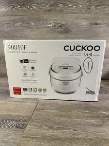 CUCKOO CR-0810F | 8-Cup (Uncooked) Micom Rice Cooker | 9 Menu Options: White ... - Picture 1 of 15