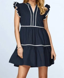 She + Sky piper tiered woven dress size L - Picture 1 of 2