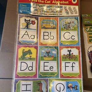 Teacher Created Resources Pete die Katze Alphabet Pinnwand Set 37 Stück - Bild 1 von 4