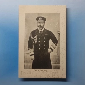 Postal de la realeza británica C1905 uniforme naval del rey Eduardo VII - Imagen 1 de 2