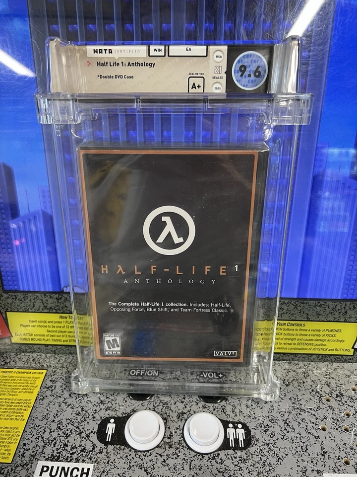 2005 PC Half Life Anthology Double DVD Box Graded WATA 9.6 A+ Sealed Y-Fold NEW - Image 1 of 4